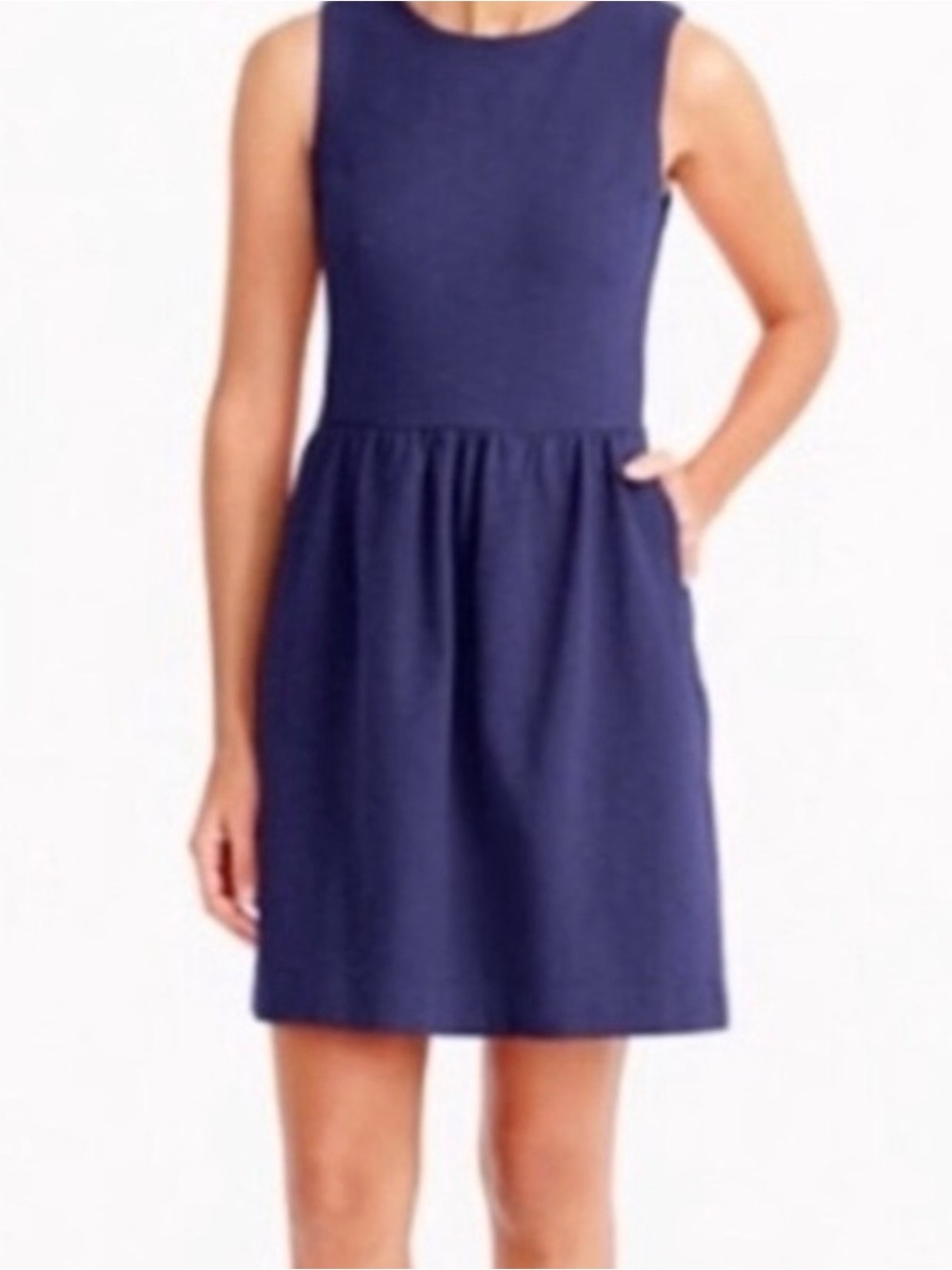 J.Crew Navy A-Line Day Break Dress Size Small